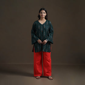 Pochampally Ikat Cotton Short Kurta for Women 26