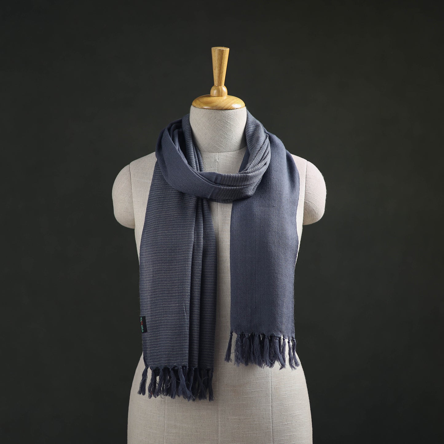 Kumaun Handwoven Pure Merino Wool Stole 54