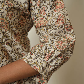 Pedana Kalamkari Block Print Cotton Straight Kurta For Women