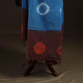 Shibori Tie-Dye Cotton Dupatta with Tassels 36