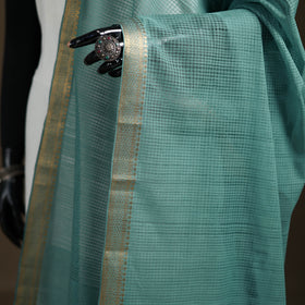Pure Handloom Cotton Nizam Zari Border Mangalagiri Dupatta 47