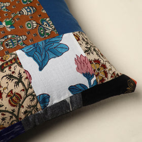 Multicolor Handcrafted Cotton Patchwork Cushion Cover