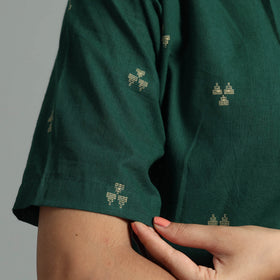 Buy Jacquard Half Sleeve Cotton Crop Top Online at iTokri.com