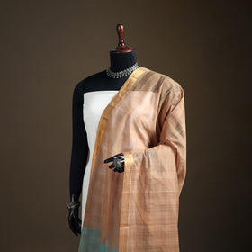 Pure Handloom Cotton Nizam Zari Border Mangalagiri Dupatta 48