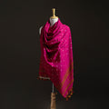 Kutch Handwoven Merino Wool Bandhani Tie-Dye Shawl 14