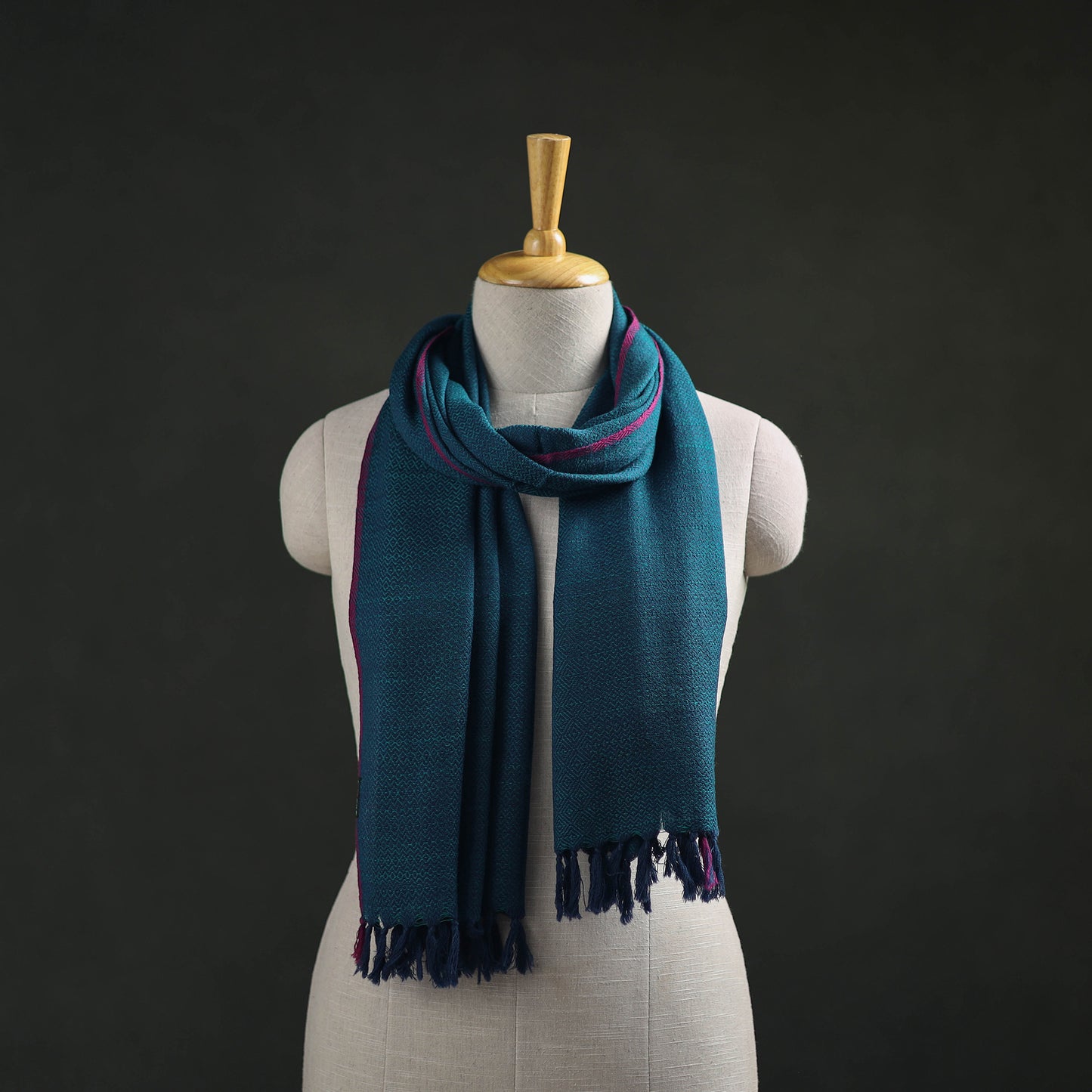 Kumaun Handwoven Pure Merino Wool Stole 58