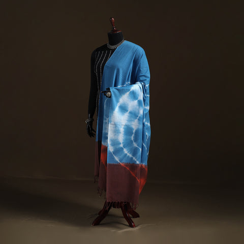 Shibori Tie-Dye Cotton Dupatta with Tassels 38