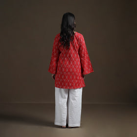 Pochampally Ikat Cotton Short Kurta for Women 22