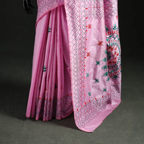 Hand Embroidered Silk Saree 13