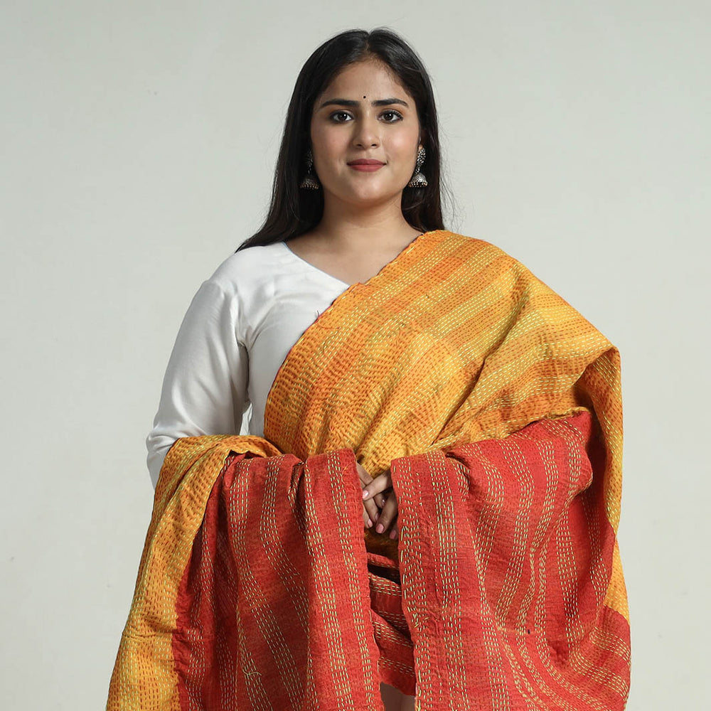 Kantha Embroidery Dupatta