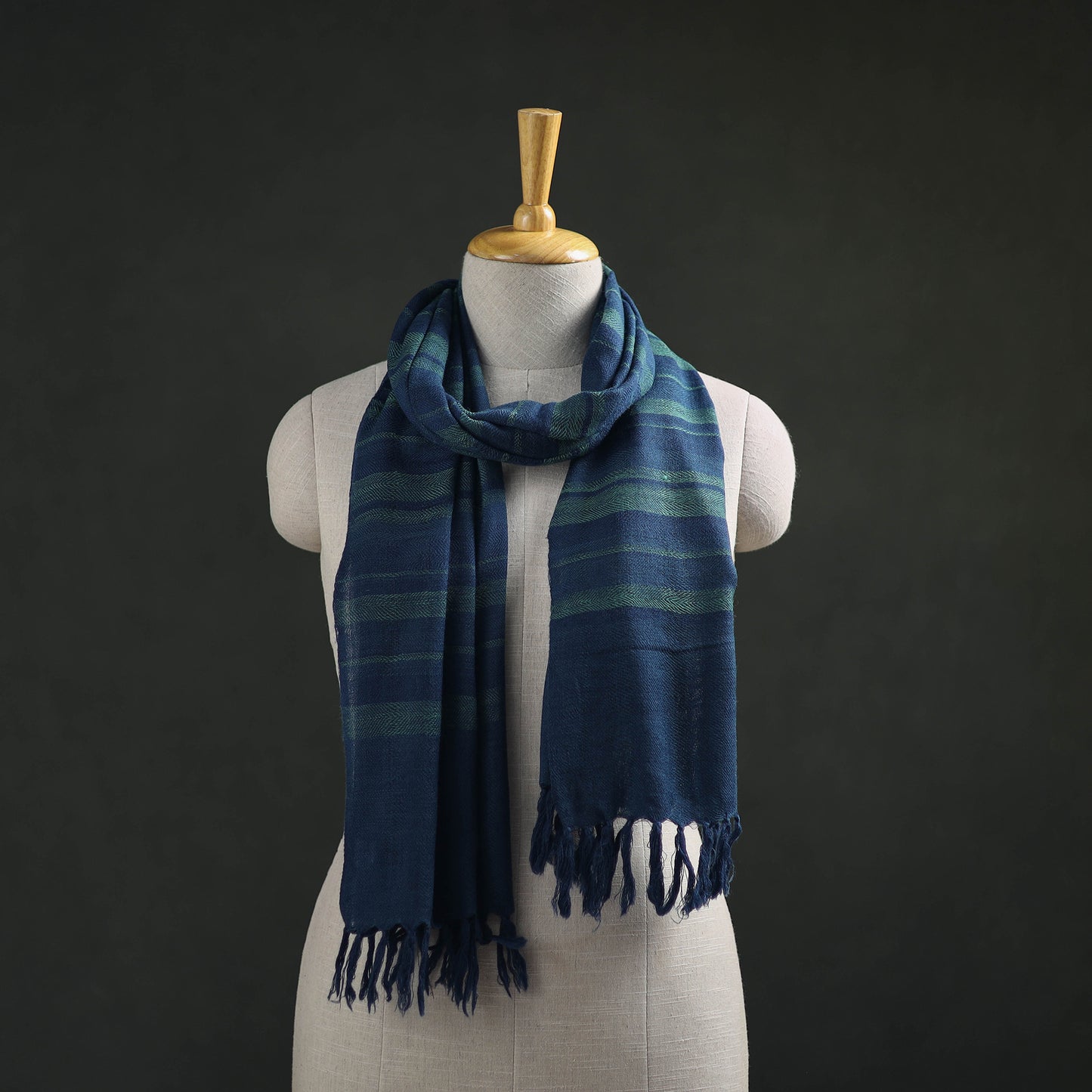 Kumaun Handwoven Pure Merino Wool Stole 61