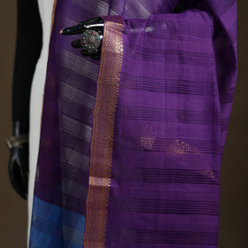 Pure Handloom Cotton Nizam Zari Border Mangalagiri Dupatta 49