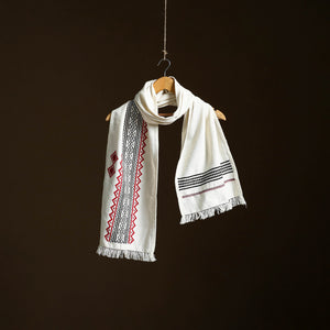 Toda Hand Embroidered Cotton Muffler 02