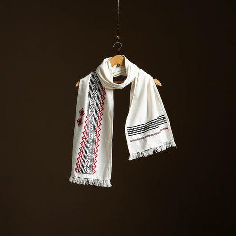 Toda Hand Embroidered Cotton Muffler 02