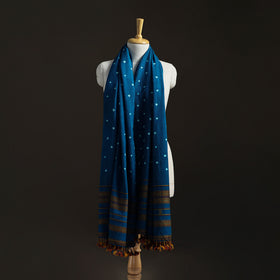 Kutch Handwoven Merino Wool Bandhani Tie-Dye Shawl 15