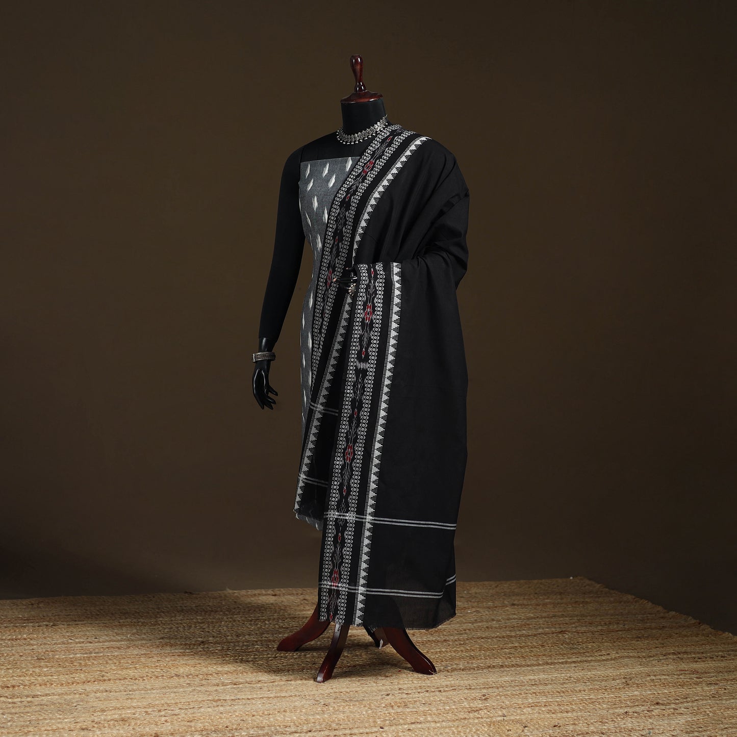Sambalpuri Ikat Cotton Dupatta from Odisha 04