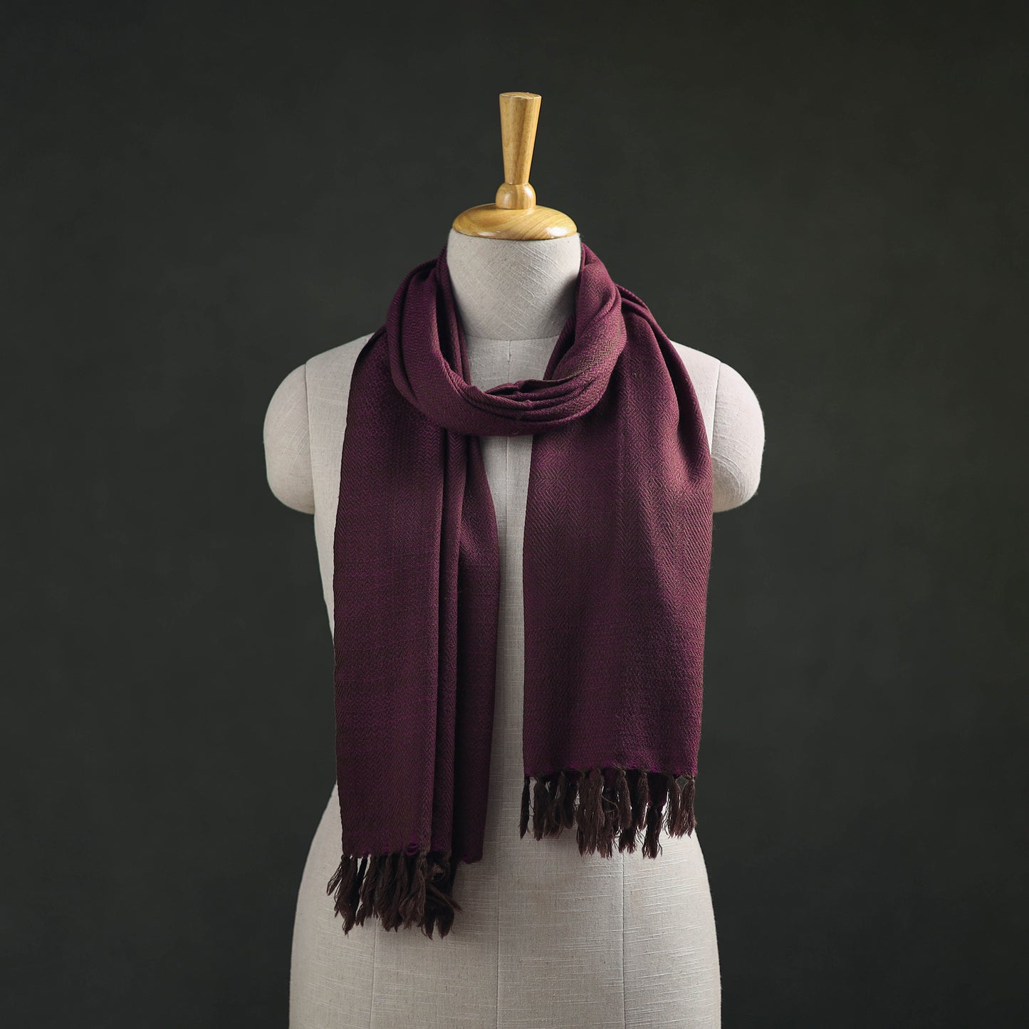 Kumaun Handwoven Pure Merino Wool Stole 63