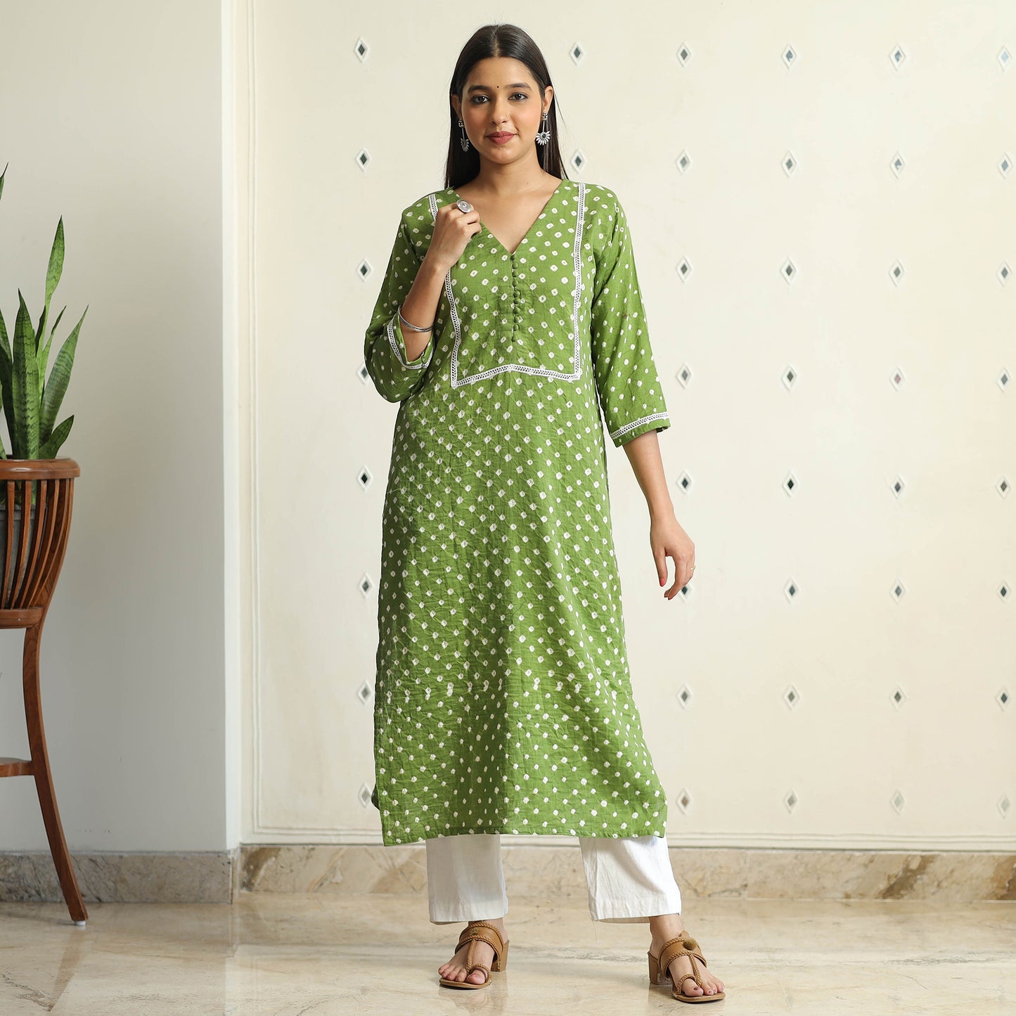 bandhani kurta