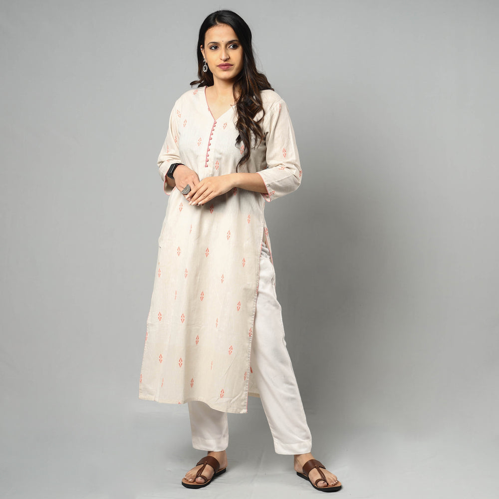 jacquard kurta