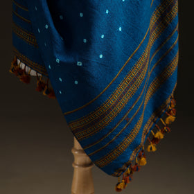 Kutch Handwoven Merino Wool Bandhani Tie-Dye Shawl 15