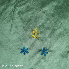 Hand Embroidered Silk Saree 14