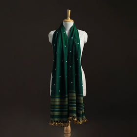 Kutch Handwoven Merino Wool Bandhani Tie-Dye Shawl 16