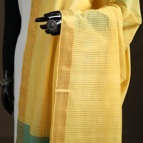 Pure Handloom Cotton Nizam Zari Border Mangalagiri Dupatta 51