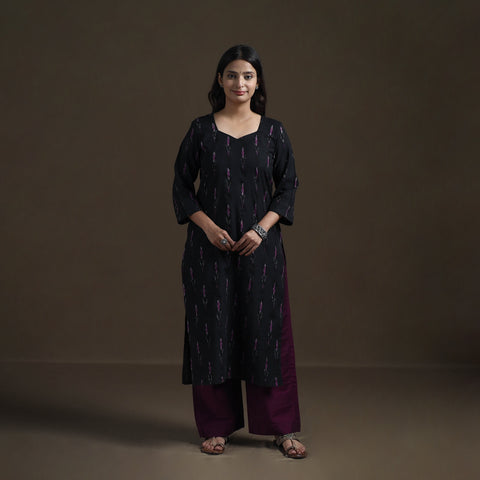 Pochampally Ikat Cotton Straight Kurta for Women 17