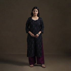 Pochampally Ikat Cotton Straight Kurta for Women 17