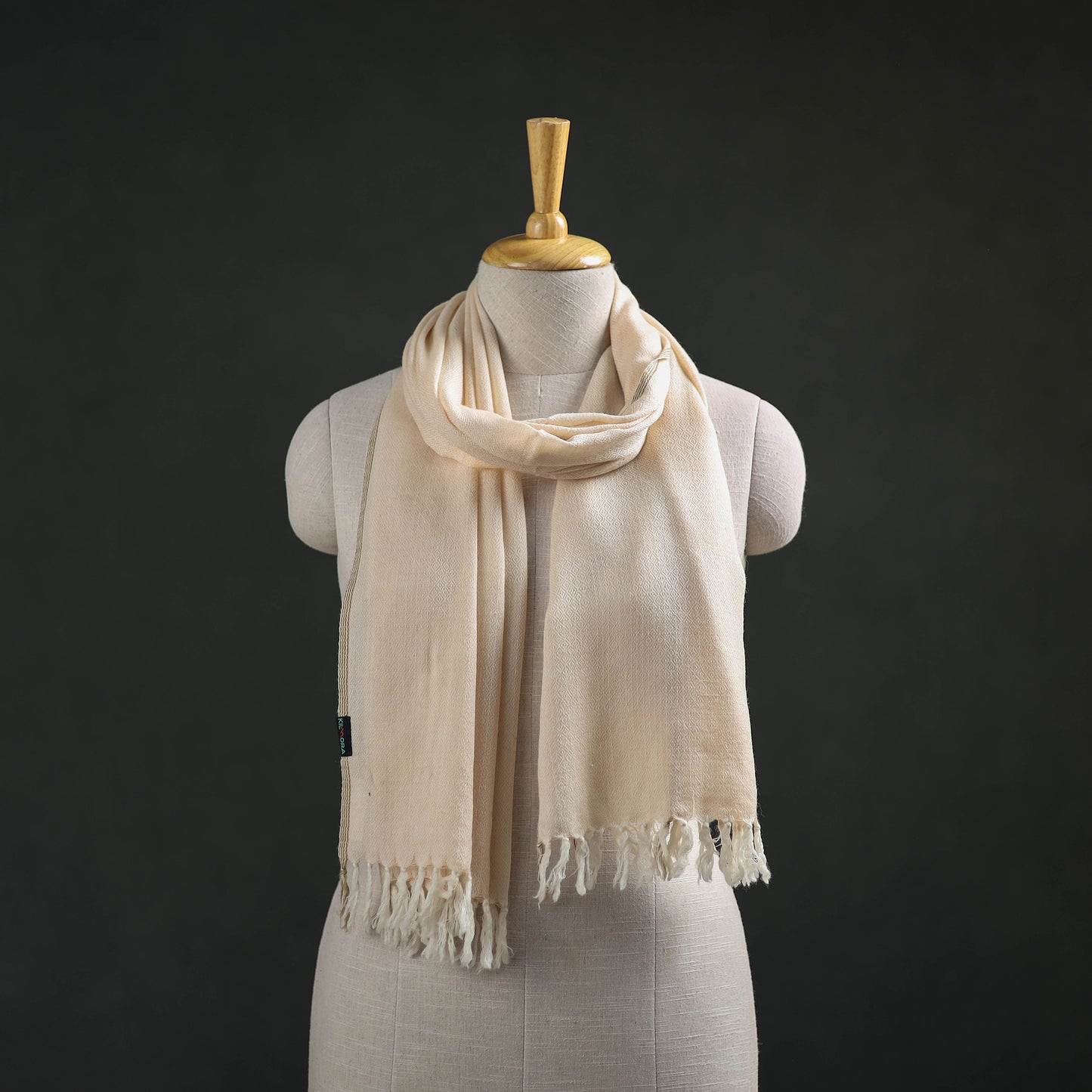 Kumaun Handwoven Pure Merino Wool Stole 68