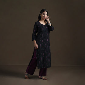 Pochampally Ikat Cotton Straight Kurta for Women 17