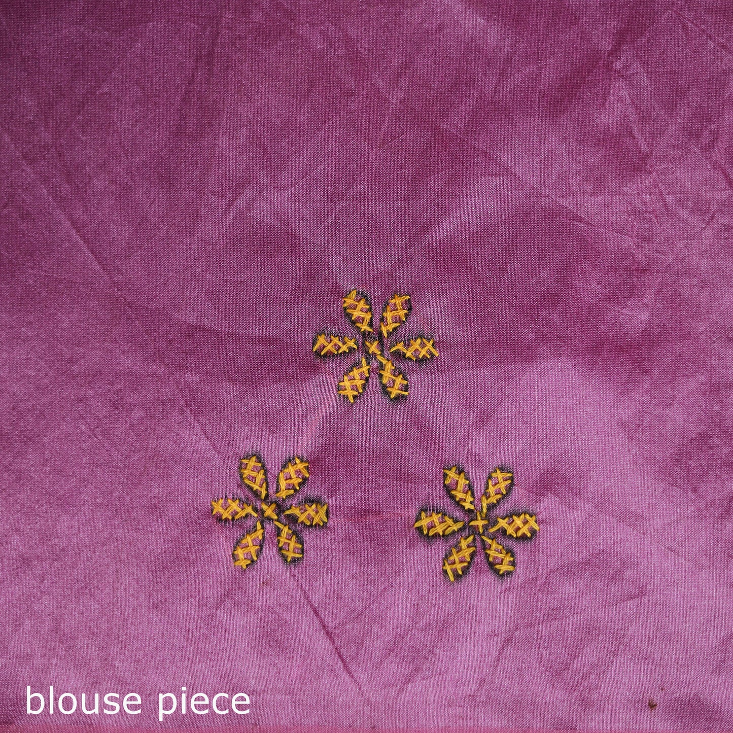 Hand Embroidered Silk Saree 15