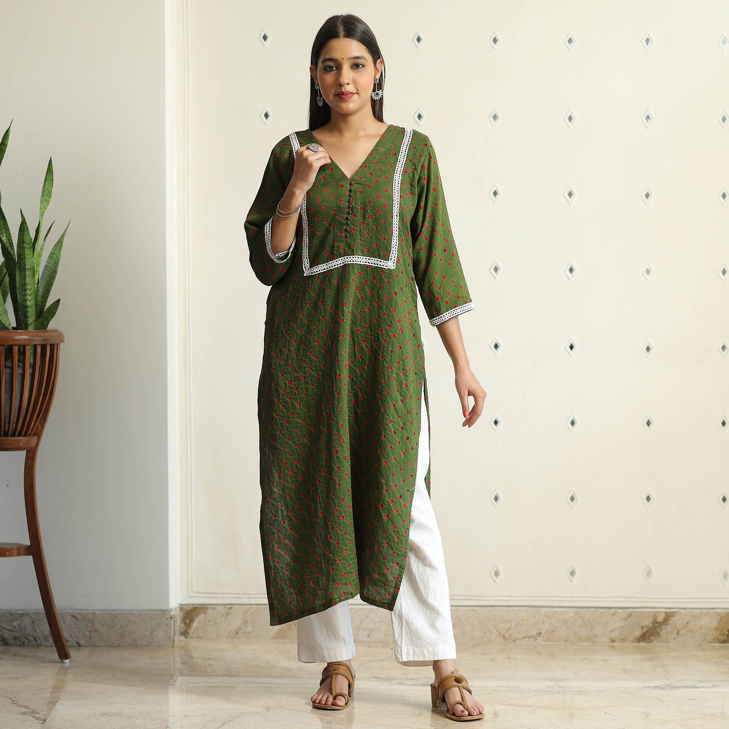bandhani kurta