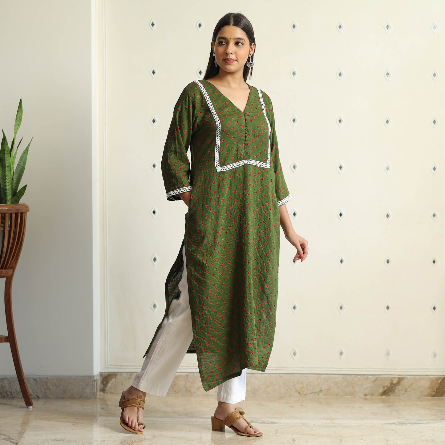 bandhani kurta