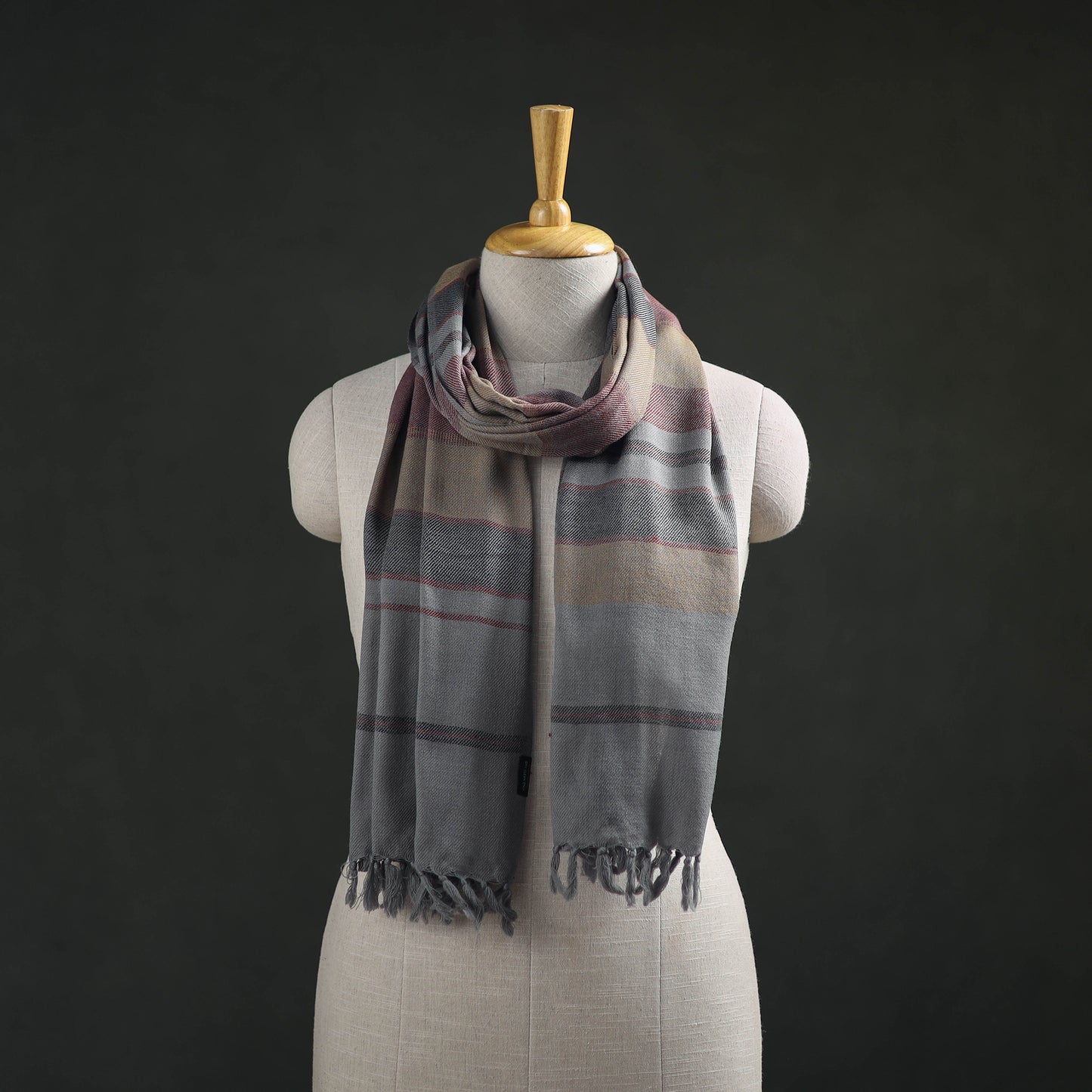 Kumaun Handwoven Pure Merino Wool Stole 71