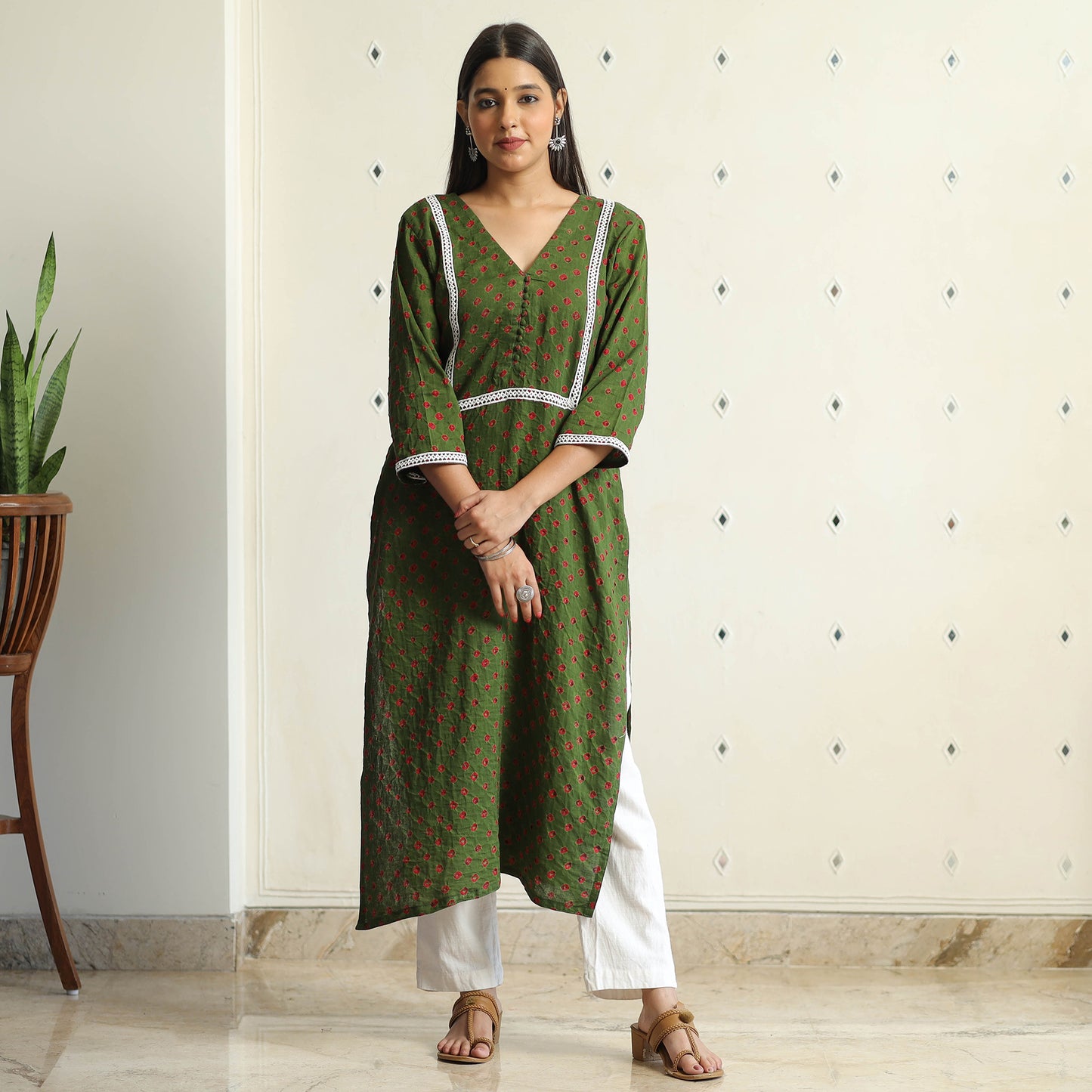 bandhani kurta
