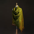 Kutch Handwoven Merino Wool Bandhani Tie-Dye Shawl 17