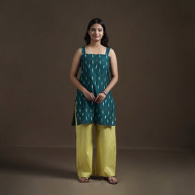 Pochampally Ikat Cotton Sleeveless Short Kurta for Women 30