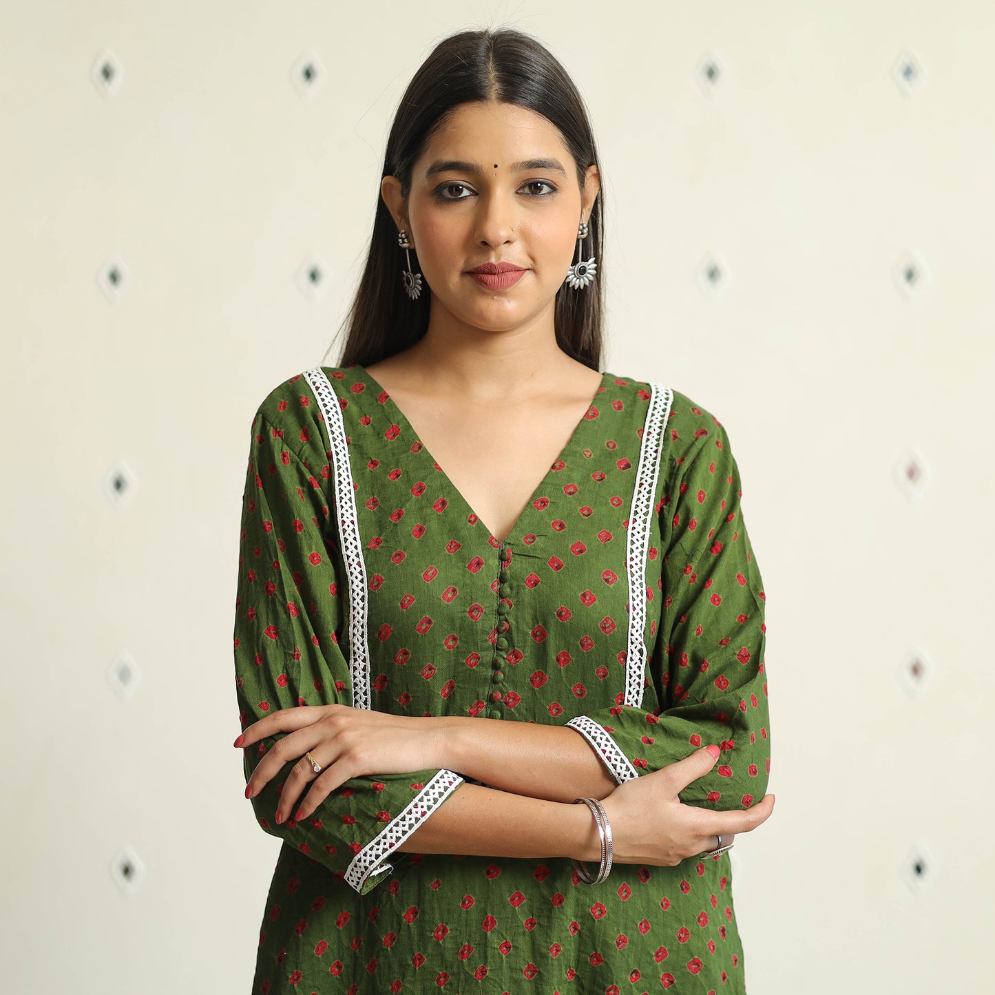 bandhani kurta