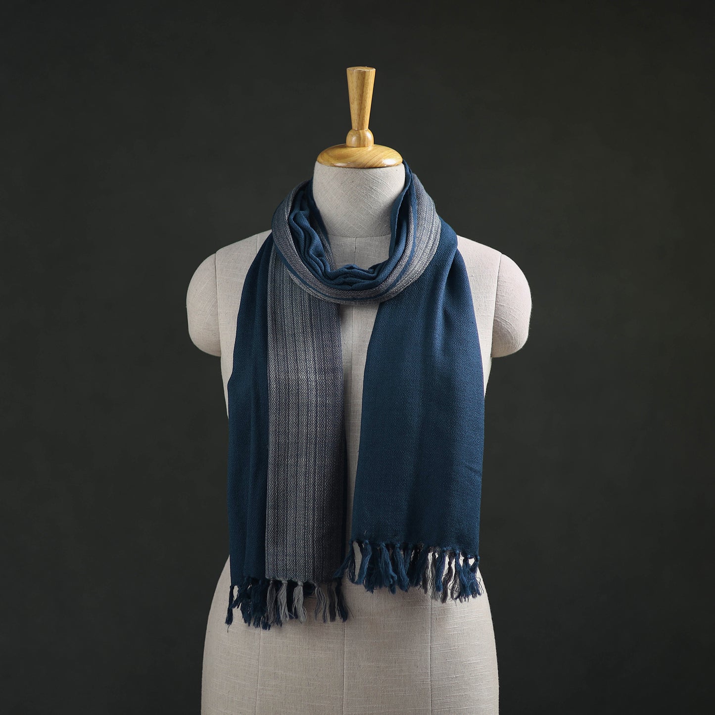 Kumaun Handwoven Pure Merino Wool Stole 73