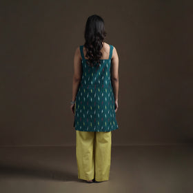Pochampally Ikat Cotton Sleeveless Short Kurta for Women 30