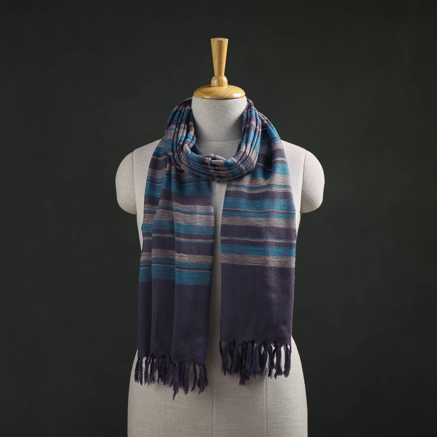 Kumaun Handwoven Pure Merino Wool Stole 76
