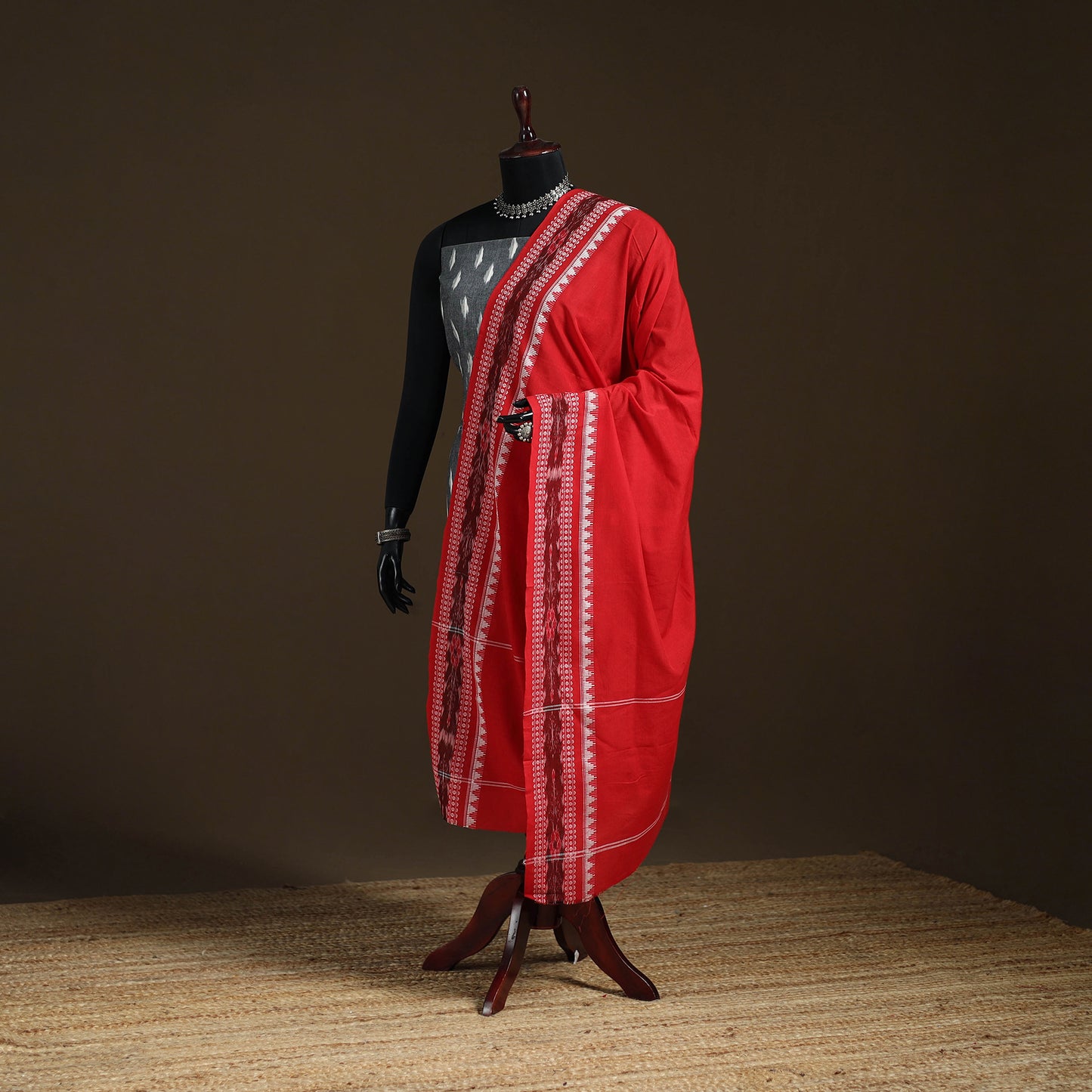 Sambalpuri Ikat Cotton Dupatta from Odisha 08