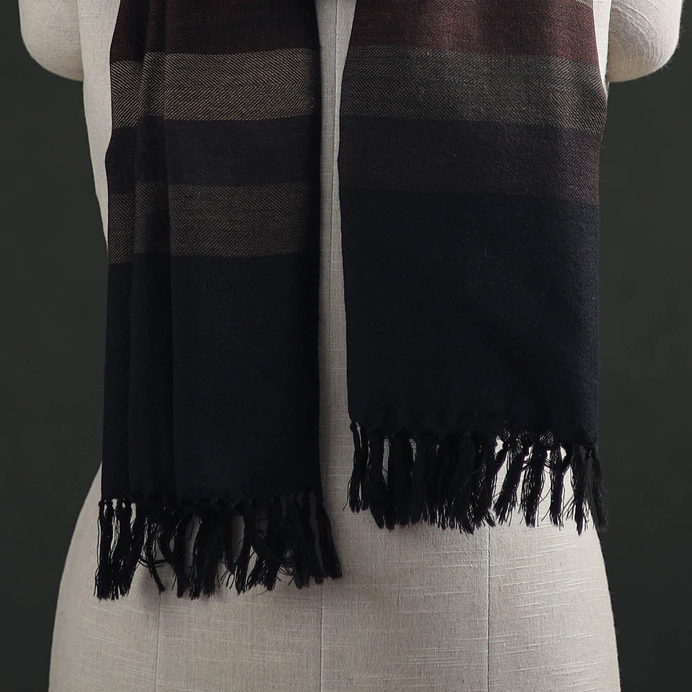 Kumaun Handwoven Pure Merino Wool Stole 78