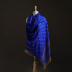 Kutch Handwoven Merino Wool Bandhani Tie-Dye Shawl 18
