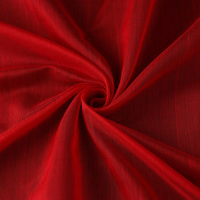 Red - handloom silk cotton plain chanderi fabric 03