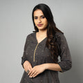 Buy Jacquard Cotton Long Kurta for Women