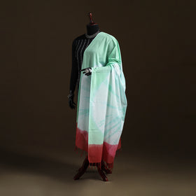 Shibori Tie-Dye Cotton Dupatta with Tassels 44