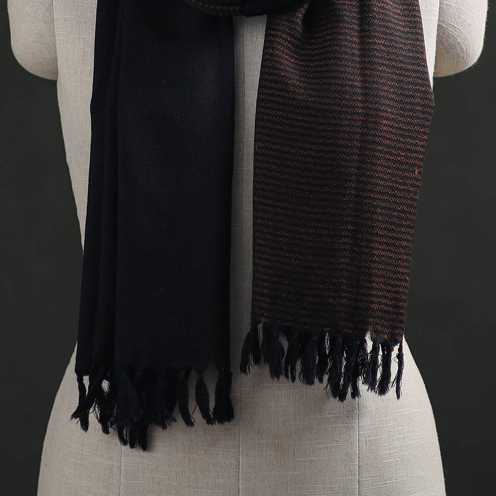 Kumaun Handwoven Pure Merino Wool Stole 80