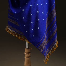 Kutch Handwoven Merino Wool Bandhani Tie-Dye Shawl 18